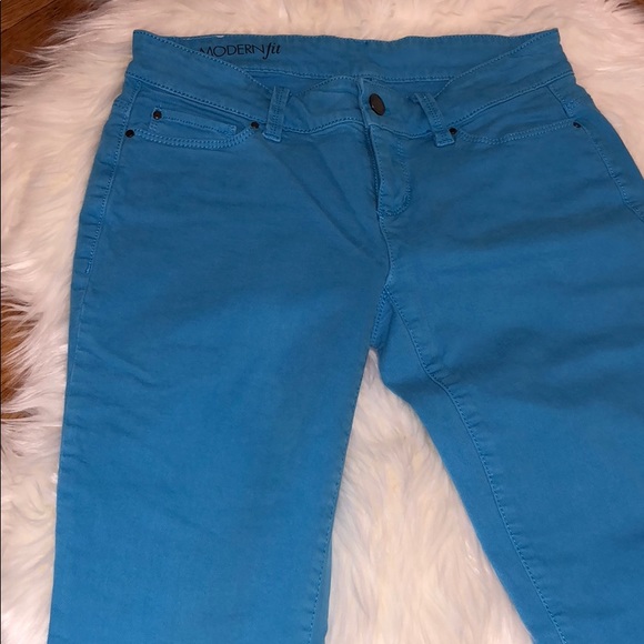 Ann Taylor Jeans Ann Taylor Modern Fit Electric Blue Jeans Poshmark